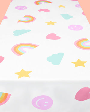 Rainbow Tablecloth - washable table cover
