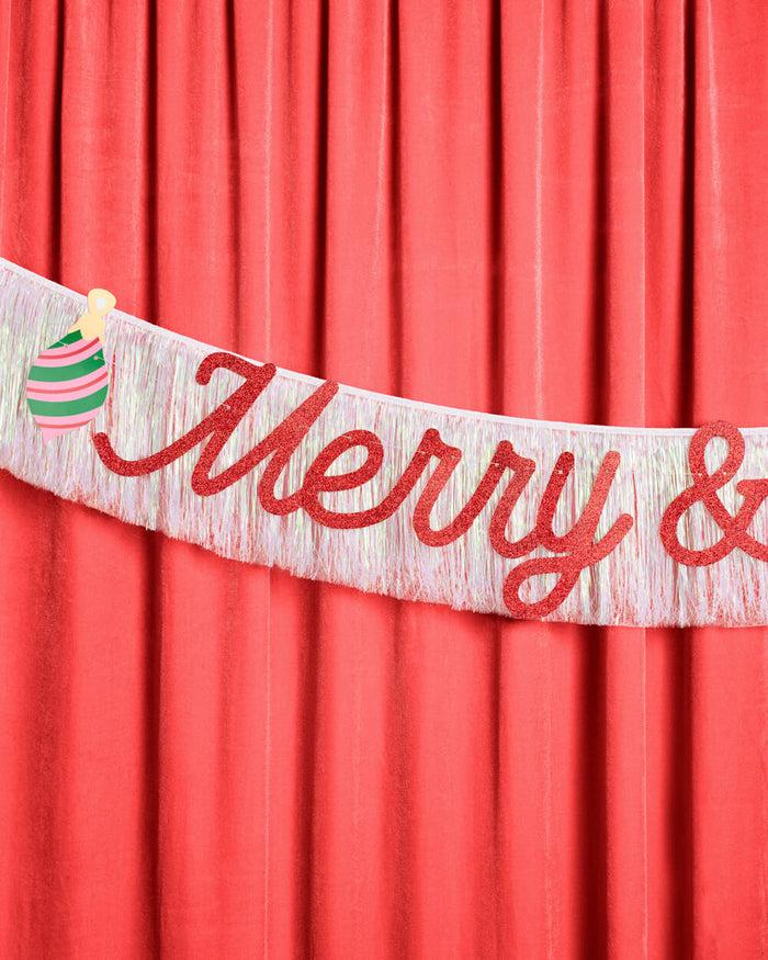 Merry & Bright Banner - two piece banner