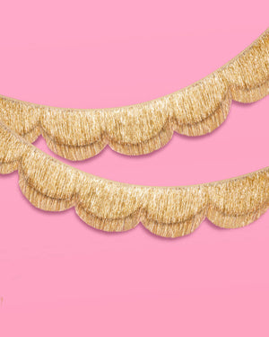 Stay Golden Fringe - scalloped banner