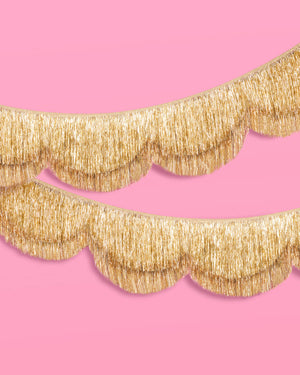 Stay Golden Fringe - scalloped banner